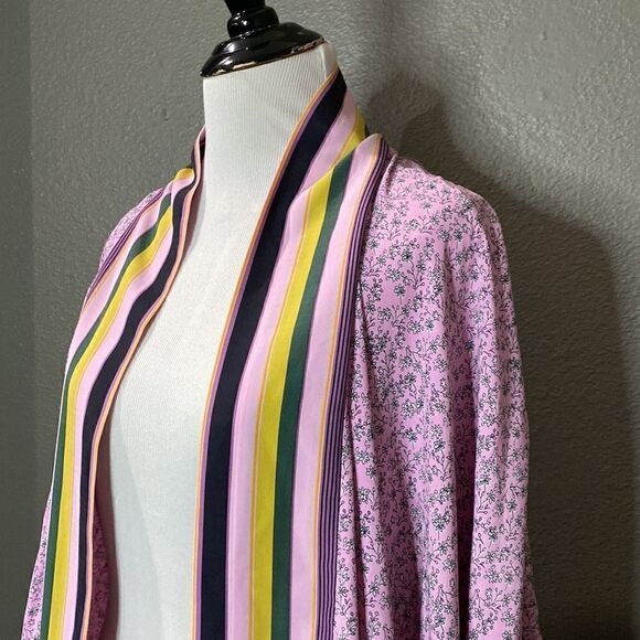 ADYSON PARKER Women's Print Block Kimono Cardigan In Daisy Ditsy - Picture 2 of 11